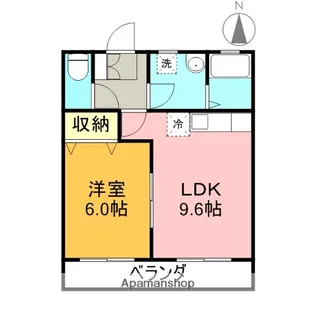 LUCE(ルーチェ)【101号室】の間取り