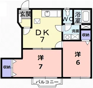 パルテールN【1階】の間取り