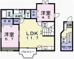 パルテールN【2階】の間取り