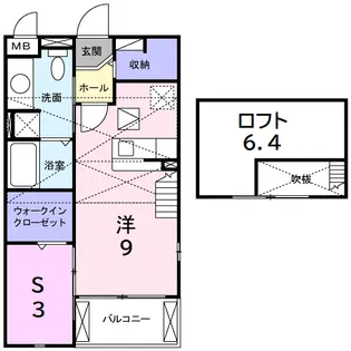 プラシード2【2階】の間取り