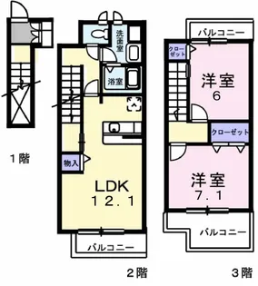 グレースハイツ【2階】の間取り