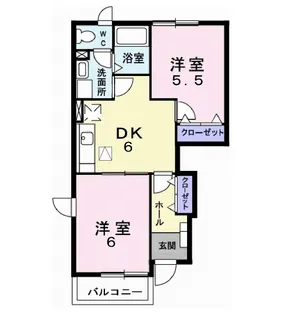 ソレアードY・K【1階】の間取り