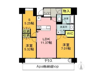 エンブルネクスト沼津杉崎町【102号室】の間取り