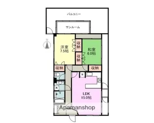 フィネーザ・フォンテ【4階】の間取り