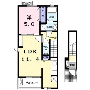 ビオラ【2階】の間取り