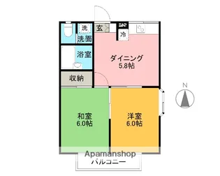 エステートピア【2階】の間取り