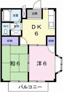 シティハイツ鳥谷【2階】の間取り