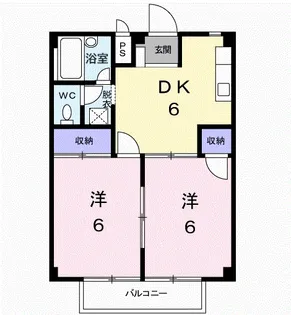 シティハイツ鳥谷【2階】の間取り
