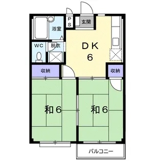 シティハイツ鳥谷【2階】の間取り