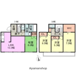 静岡県沼津市西椎路【一戸建】の間取り