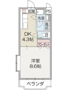 エスポワール原【1階】の間取り