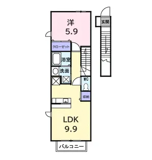 メゾンY04【2階】の間取り