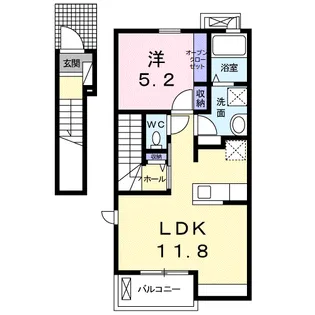ブラウニー【2階】の間取り