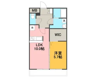 グリーンヒルズWEST I【1階】の間取り