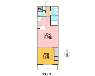 セルビシオ【5階】の間取り