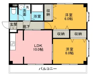 グランドシー【2階】の間取り