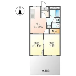 プロニティKANDA【1階】の間取り