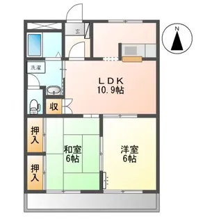 レジデンス町添【2階】の間取り