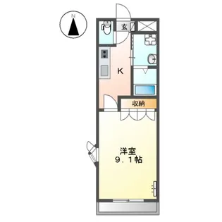 メルローズ香貫【2階】の間取り