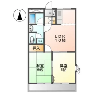 レジデンス町中【2階】の間取り