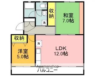 相生ハイツ【303号室】の間取り