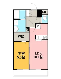 セレスト【4階】の間取り