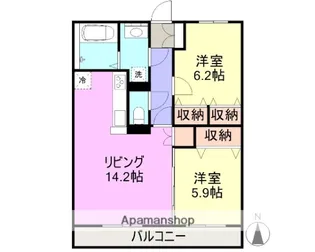 ベルグランツ【3階】の間取り