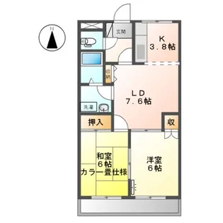 ビューパレス【2階】の間取り
