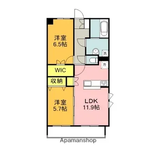 SHELL COURT【1階】の間取り