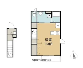 ハウスルッコラ【1階】の間取り