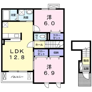 Casa Vento Ⅱ【2階】の間取り