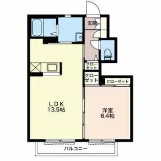 エスポワールG【1階】の間取り