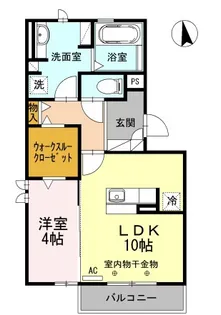 ゴールドヒルズ【2階】の間取り