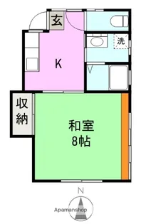 コーポ森東【101号室】の間取り