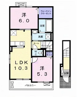 アルドール【2階】の間取り