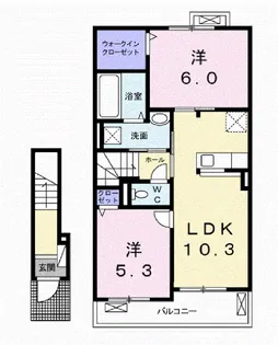 アルドール【2階】の間取り
