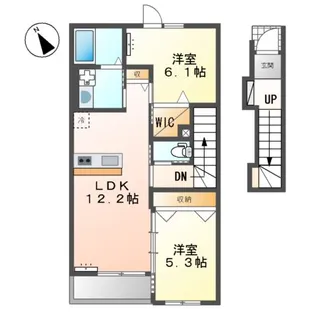 レガーメ【2階】の間取り