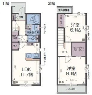 メゾン プレジール【2号室号室】の間取り