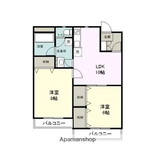 ヴィブレ御宿台【2階】の間取り