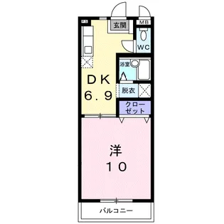 ヴィラハピネス【3階】の間取り
