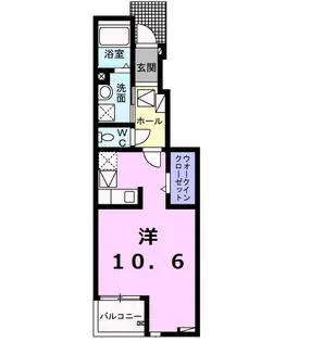 グリーン・パレス岡宮Ⅱ【1階】の間取り