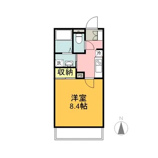 グランメール千本 A棟【4階】の間取り