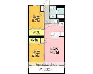 MAISON DE EUPHORIA【3階】の間取り