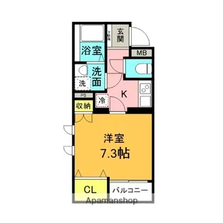 フレード高島町【1階】の間取り