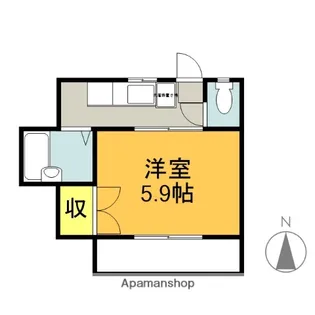 ナガヤハイツ【201号室】の間取り