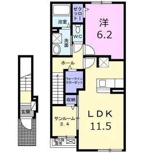 パルテール アイ【2階】の間取り