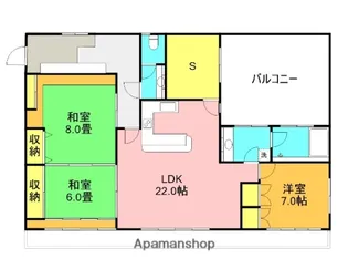 ワールド21【6階】の間取り