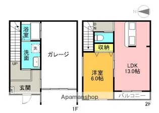 MNガレージ【1階】の間取り