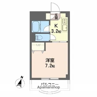 1Kの間取り画像