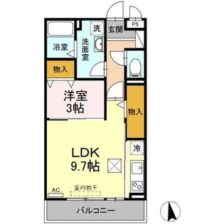 クレールTK【1階】の間取り
